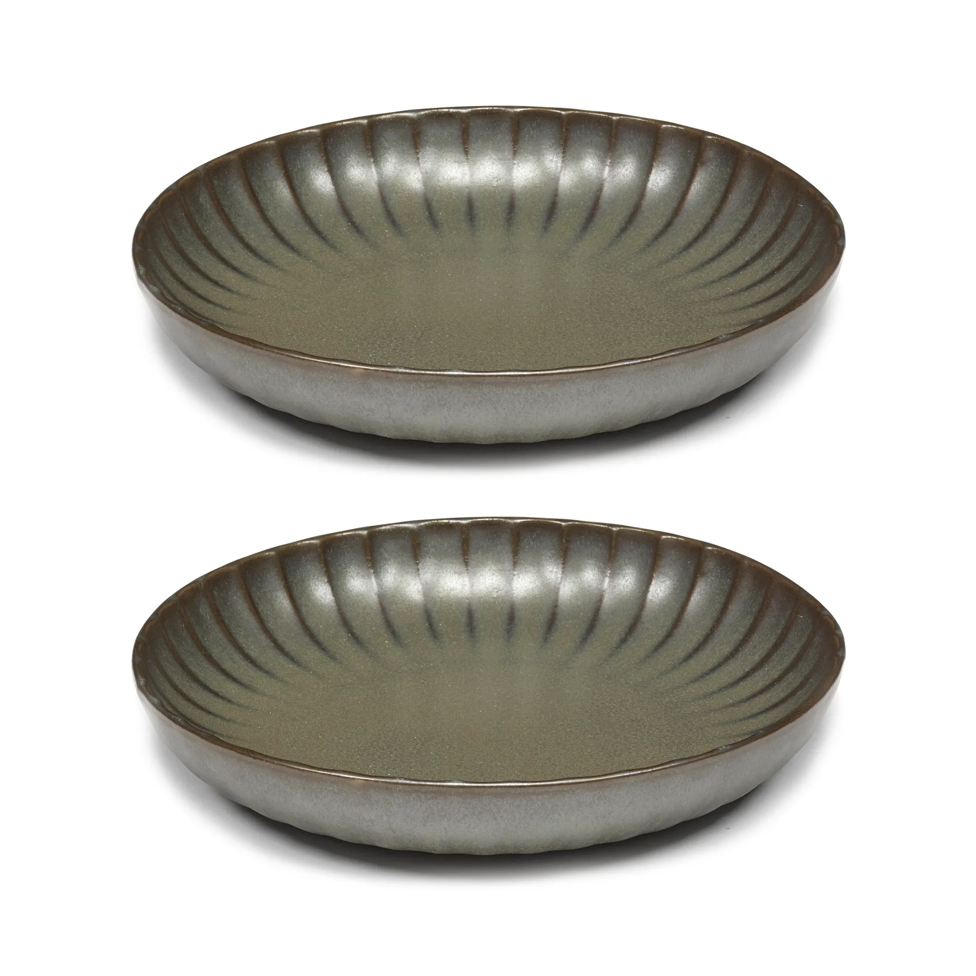 Assiette haute Inku M Ø21 cm, lot de 2., Green Serax