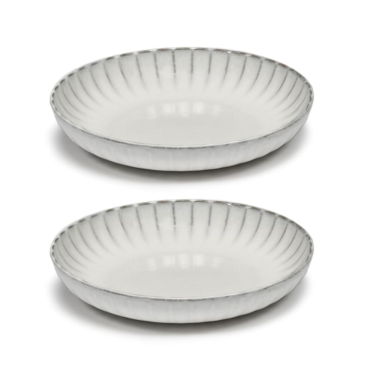 Assiette haute Inku M Ø21 cm, lot de 2. - White - Serax