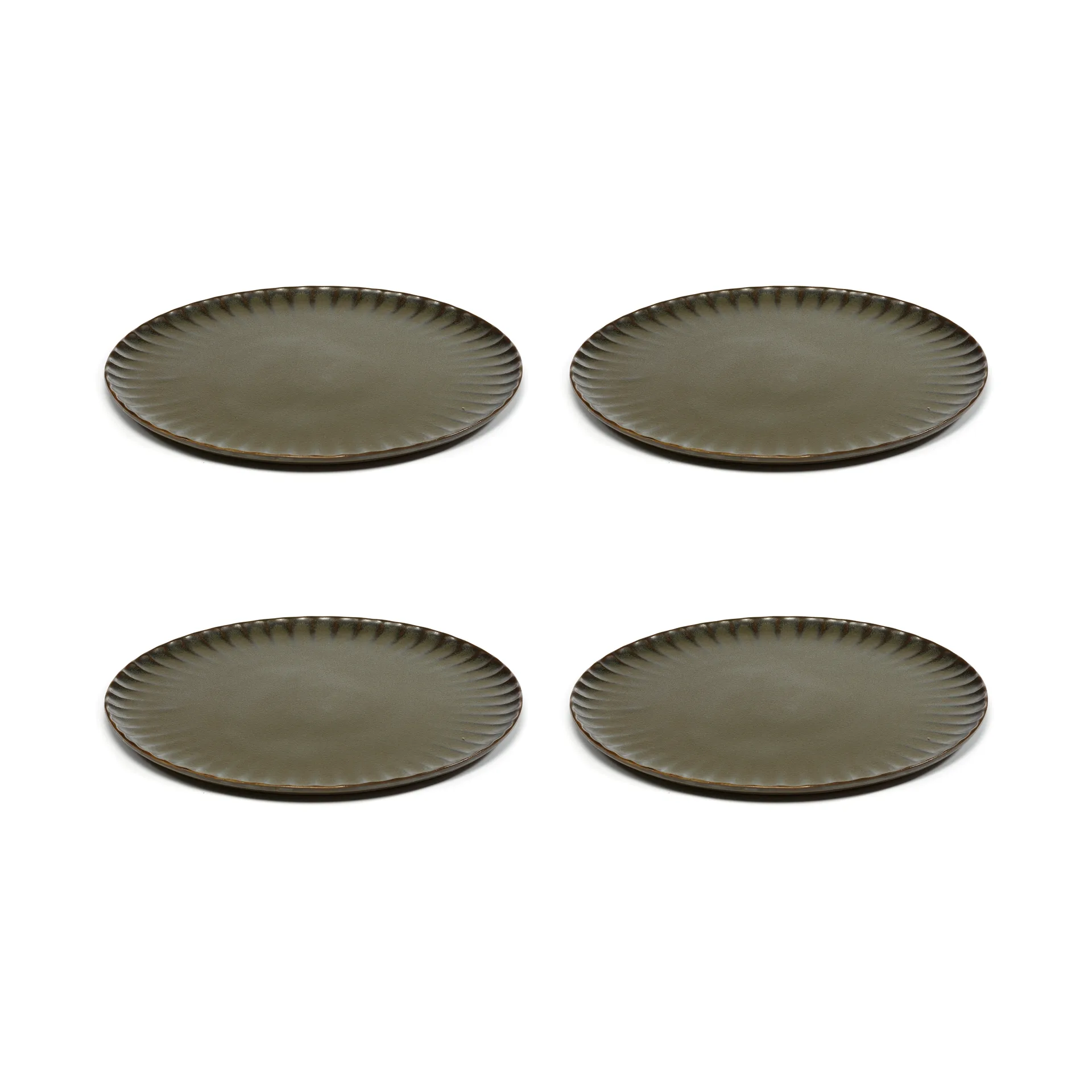 Assiette Inku XL Ø27 cm, lot de 4, Green Serax