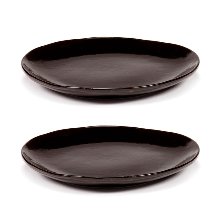 Assiette La Mère Ø18 cm lot de 2 - Dark brown - Serax