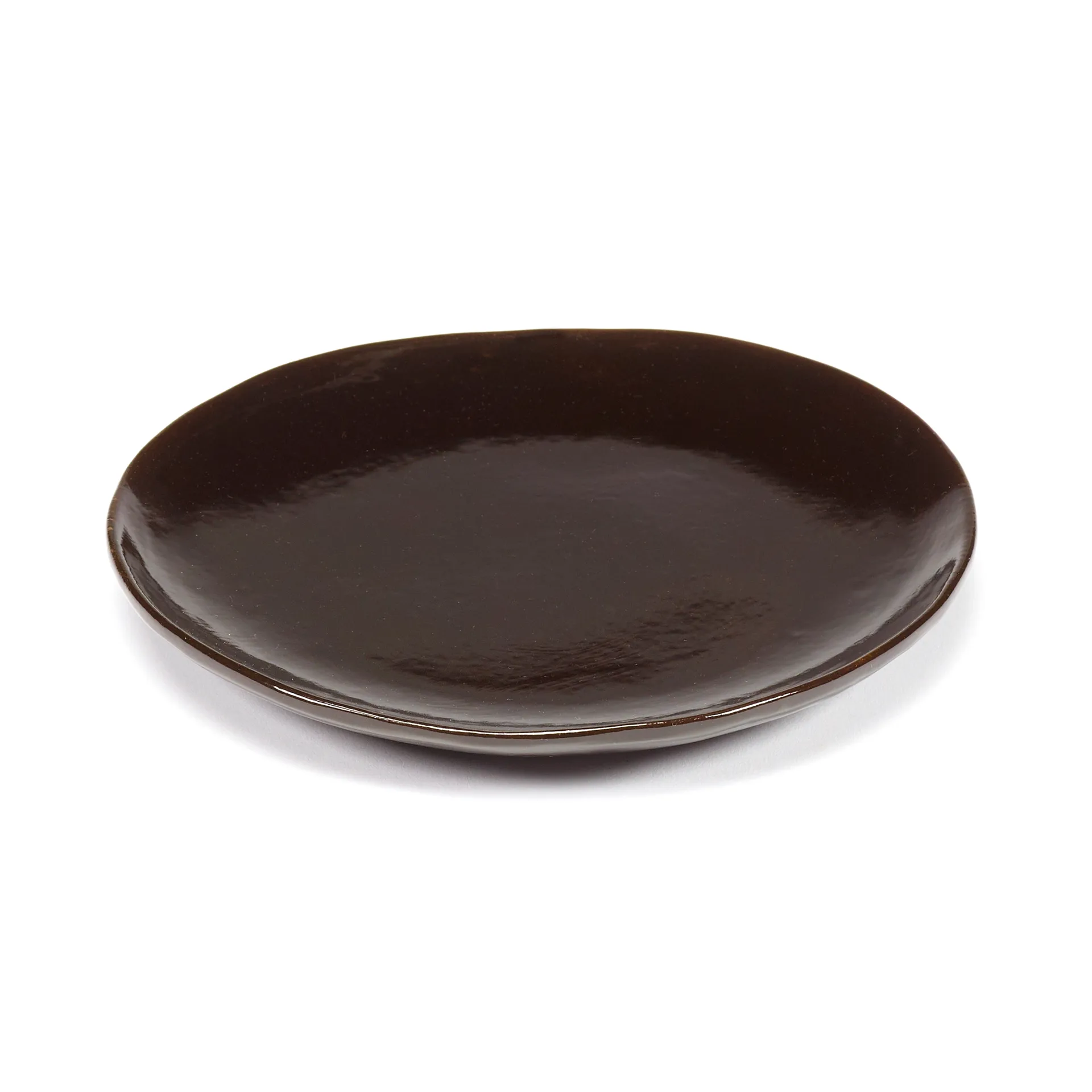 Assiette La Mère Ø18 cm lot de 2, Dark brown Serax