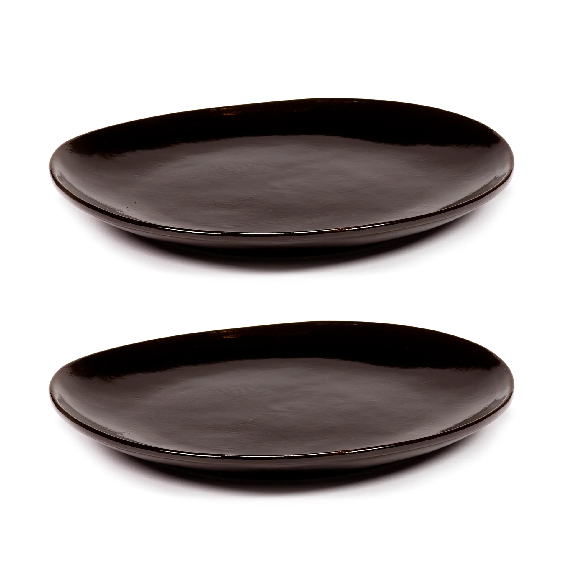 Assiette La Mère Ø20 cm lot de 2, Dark brown Serax