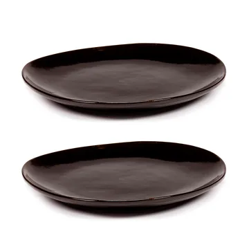 Assiette La Mère Ø20 cm lot de 2 - Dark brown - Serax