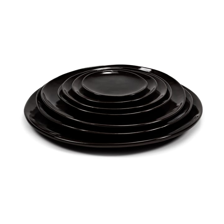 Assiette La Mère Ø20 cm lot de 2, Dark brown Serax