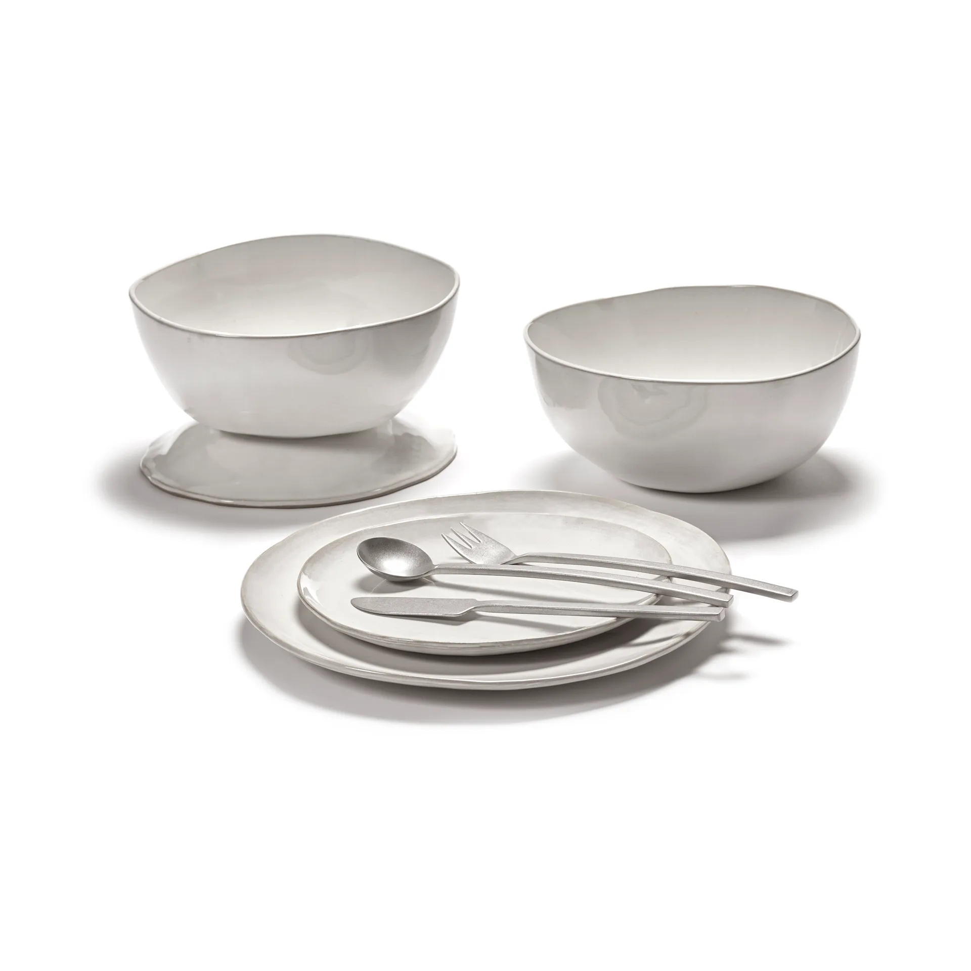 Assiette La Mère Ø20 cm lot de 2, Off white Serax