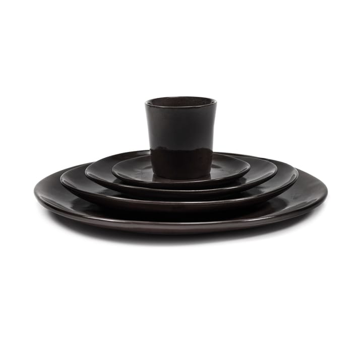 Assiette La Mère XL Ø27 cm lot de 2, Dark brown Serax