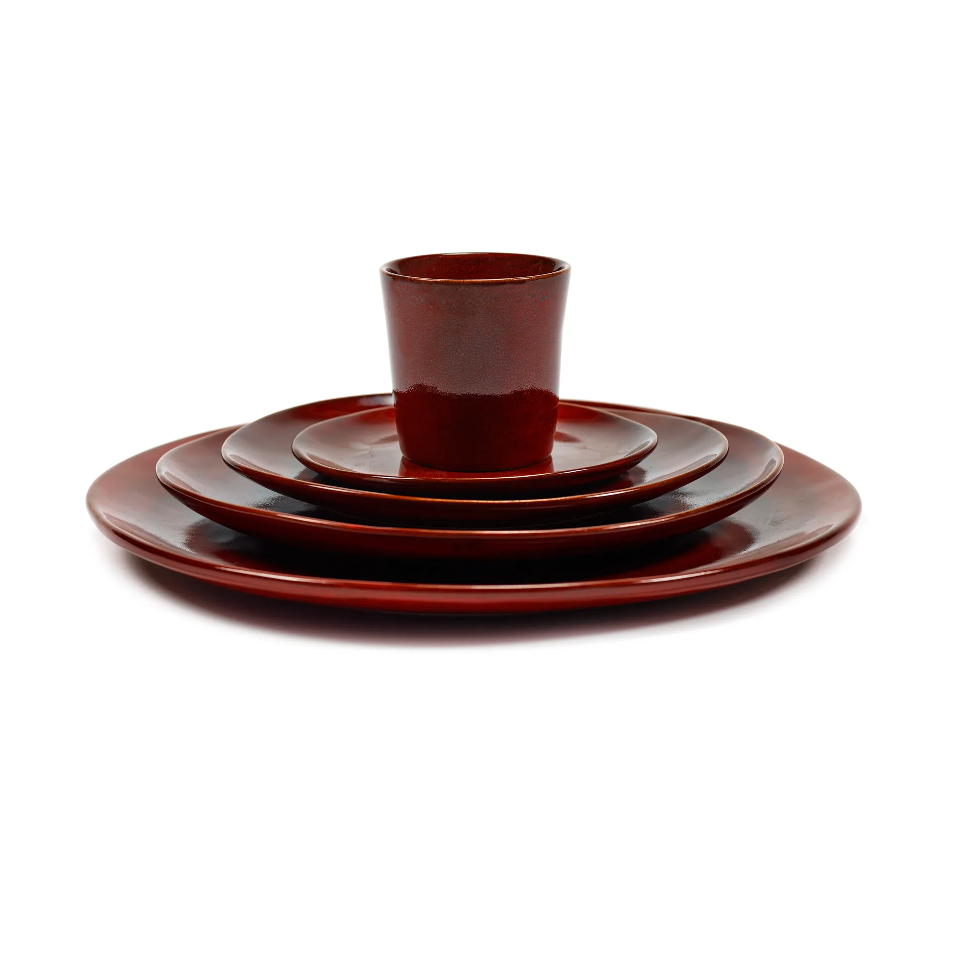 Assiette La Mère XL Ø27 cm lot de 2, Venetian red Serax