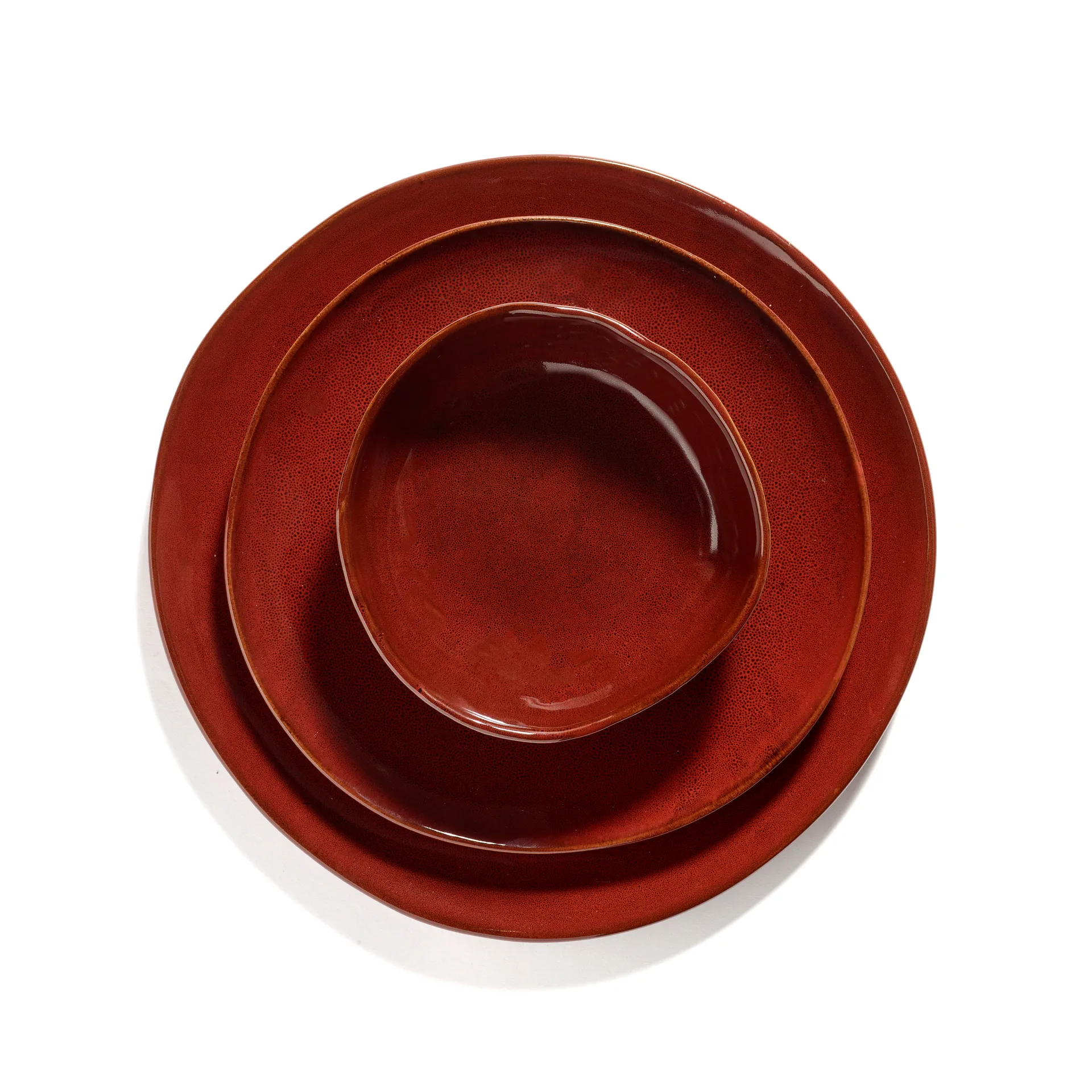 Assiette La Mère XL Ø27 cm lot de 2, Venetian red Serax