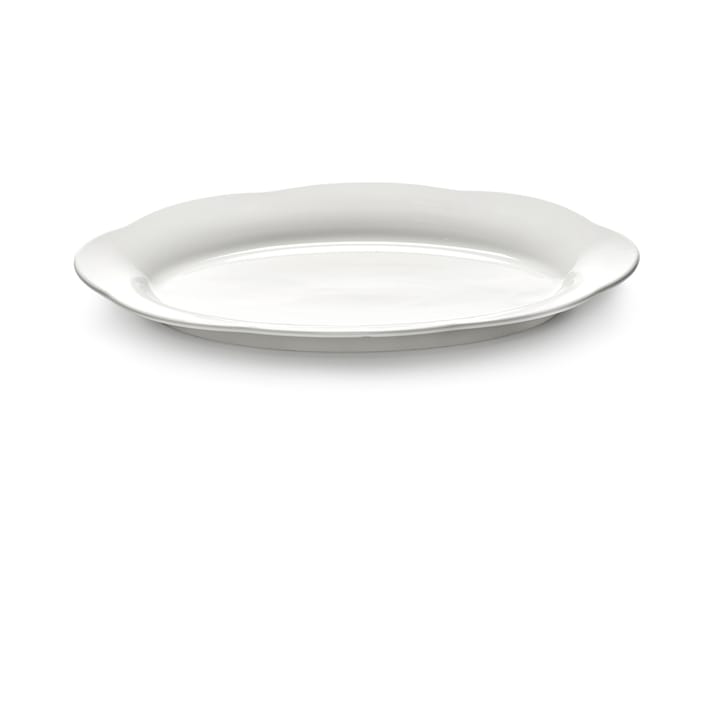 Assiette ovale creuse Silhouette L 21x30 cm - Blanc - Serax