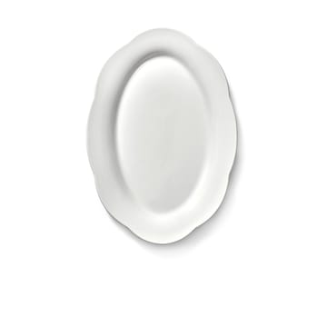 Assiette ovale creuse Silhouette L 21x30 cm - Blanc - Serax