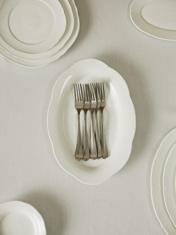 Assiette ovale creuse Silhouette L 21x30 cm, Blanc Serax
