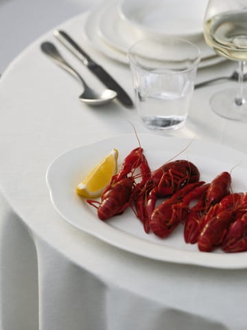 Assiette ovale creuse Silhouette L 21x30 cm - Blanc - Serax