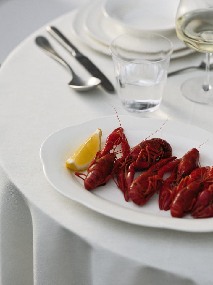 Assiette ovale creuse Silhouette L 21x30 cm, Blanc Serax