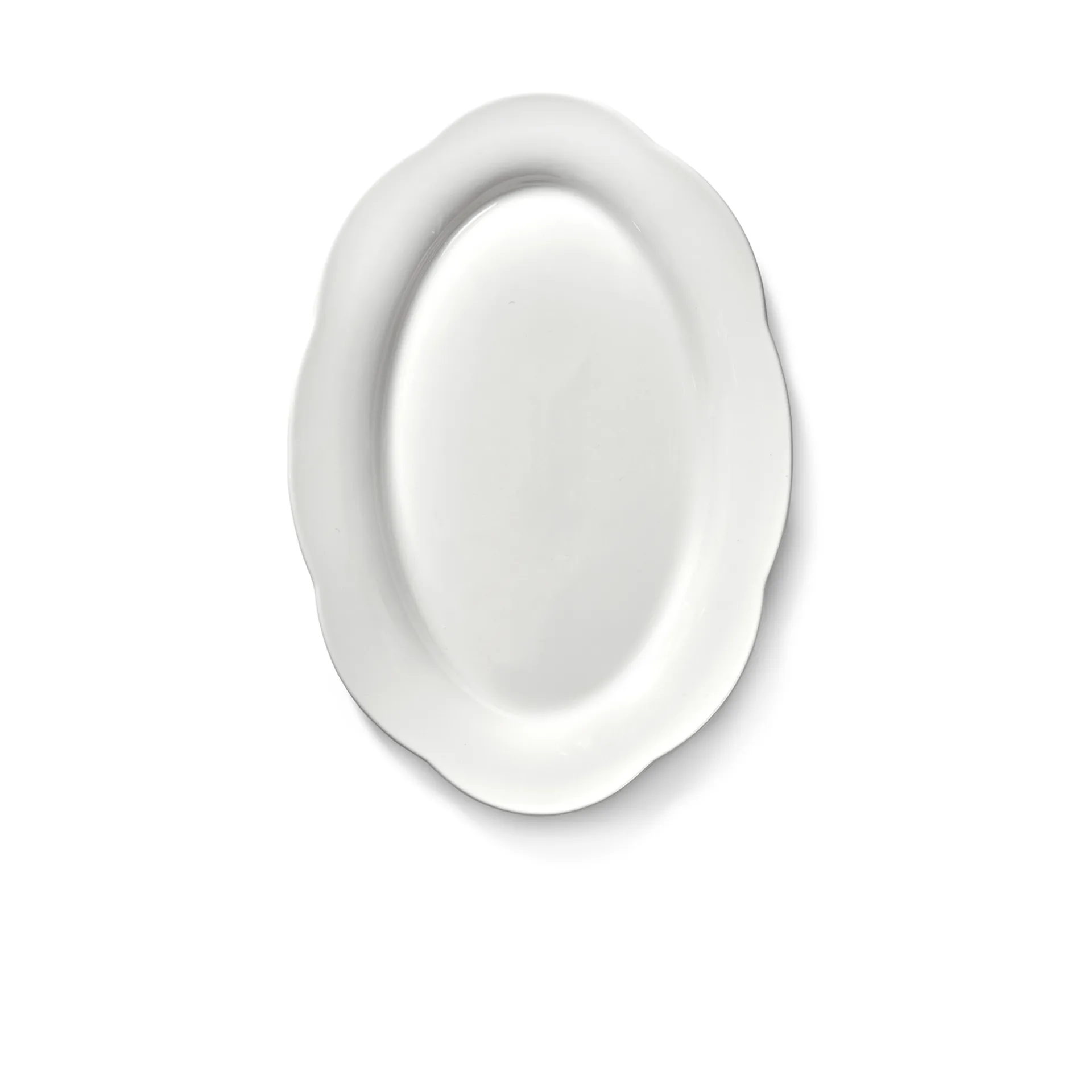 Assiette ovale creuse Silhouette L 21x30 cm lot de 2, Blanc Serax
