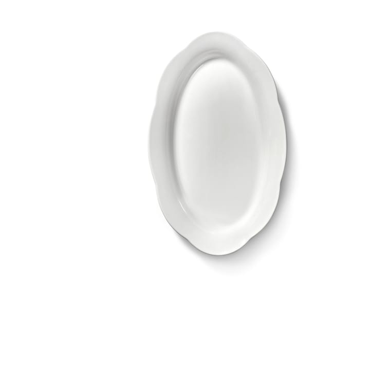 Assiette ovale creuse Silhouette M 15x24,5 cm, Blanc Serax