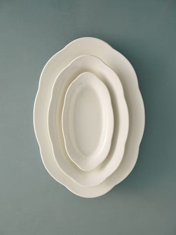 Assiette ovale creuse Silhouette M 15x24,5 cm - Blanc - Serax