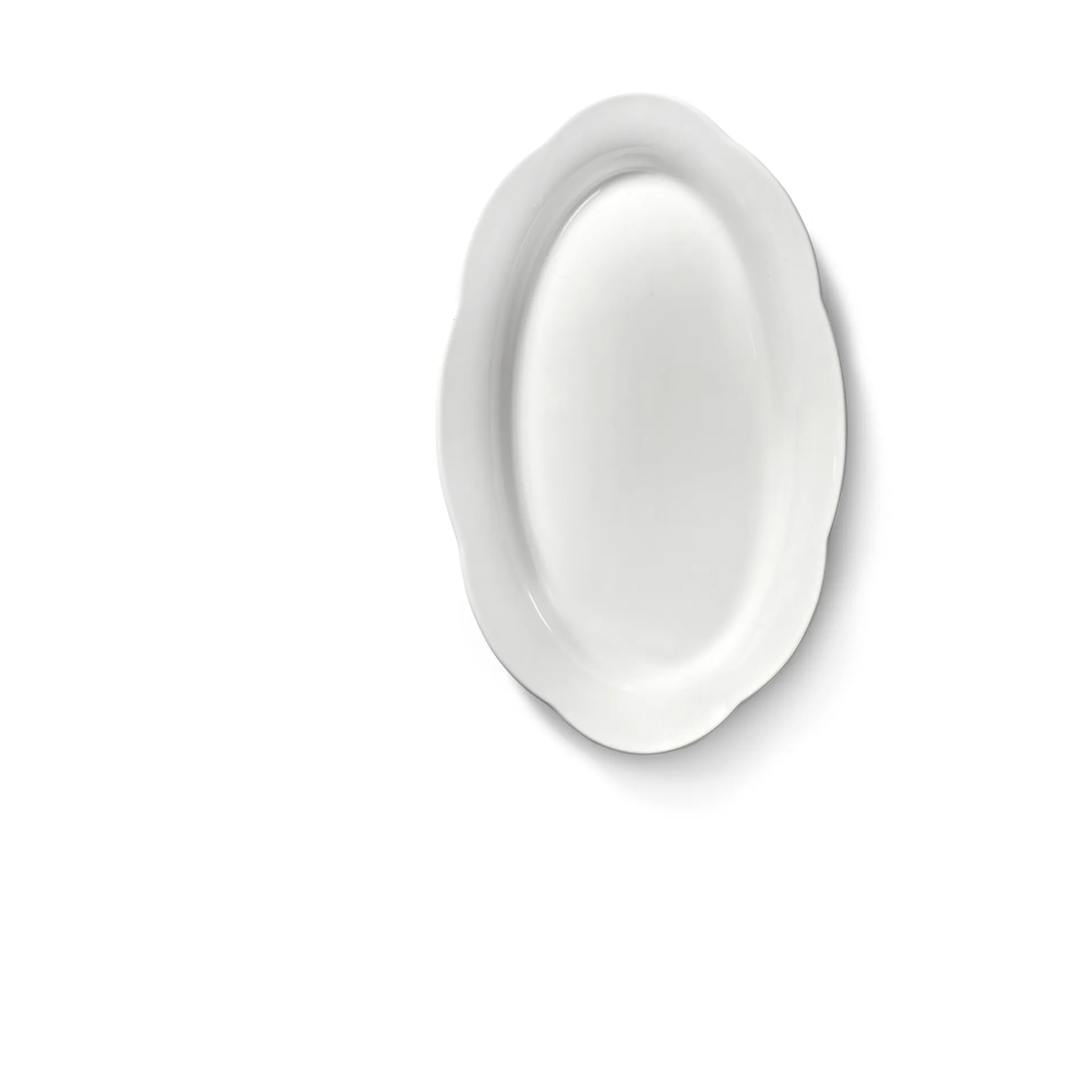 Assiette ovale creuse Silhouette M 15x24,5 cm lot de 2, Blanc Serax