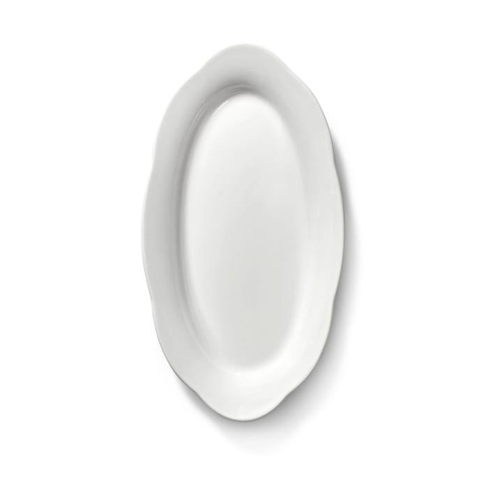 Assiette ovale creuse Silhouette S 10x18,5 cm, Blanc Serax
