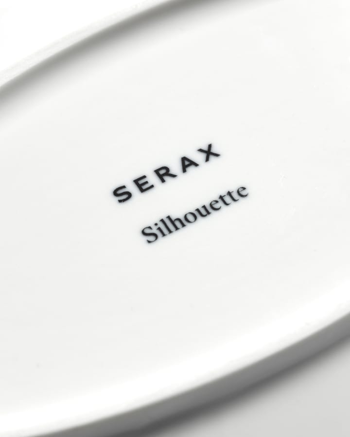 Assiette ovale creuse Silhouette S 10x18,5 cm, Blanc Serax