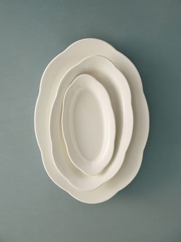 Assiette ovale creuse Silhouette S 10x18,5 cm - Blanc - Serax