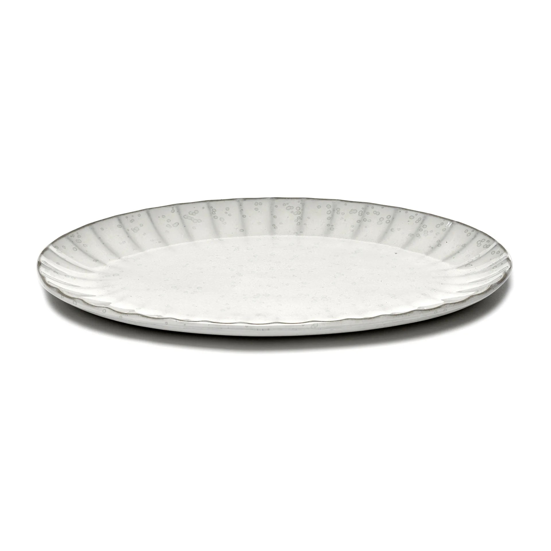 Assiette ovale Inku L 21x30 cm, Blanc Serax