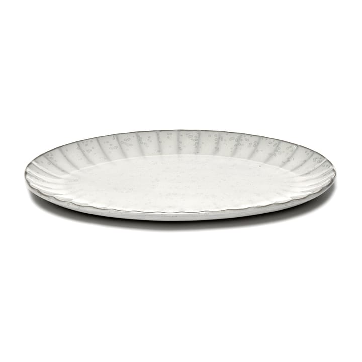 Assiette ovale Inku L 21x30 cm - Blanc - Serax
