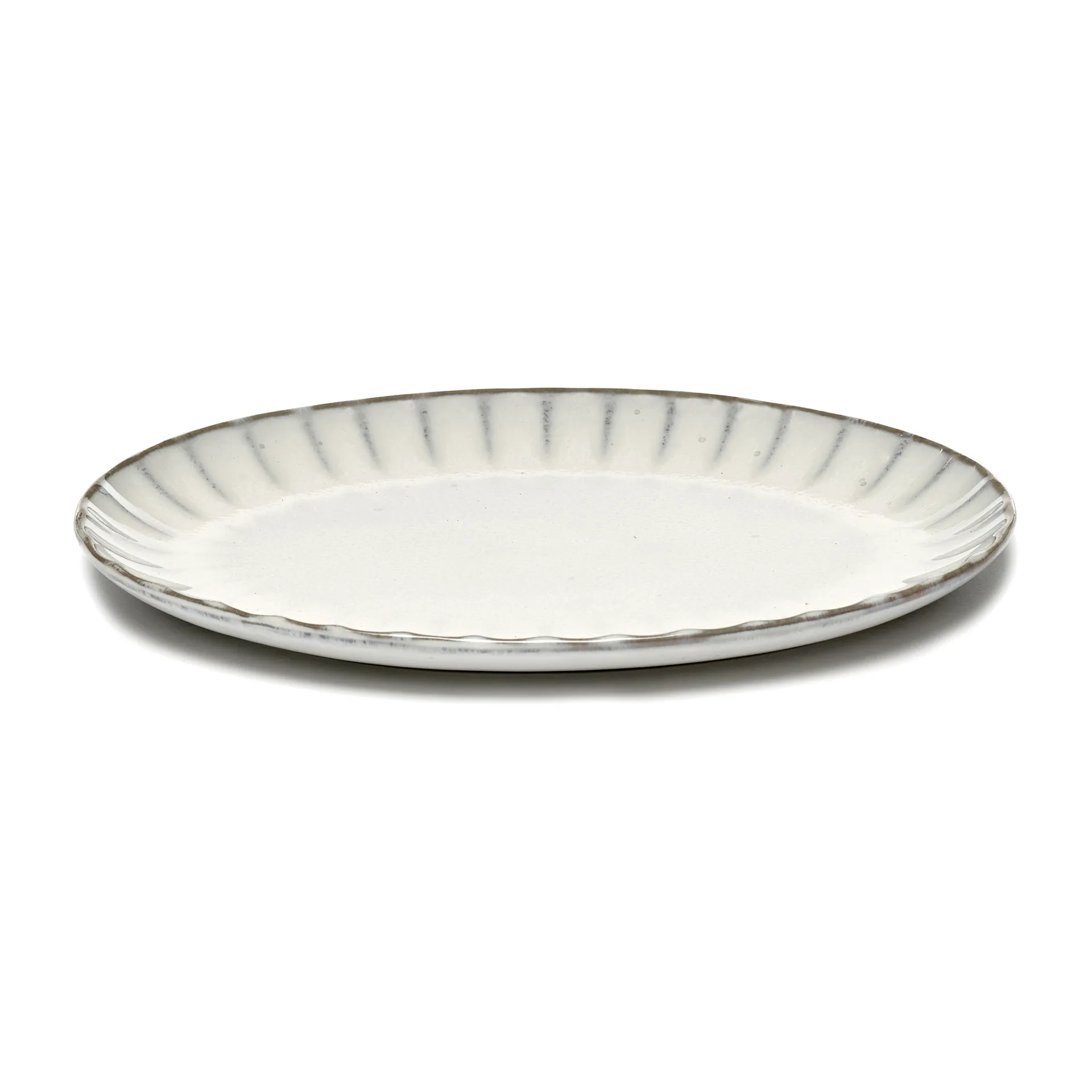 Assiette ovale Inku S 17,5x25 cm, Blanc Serax