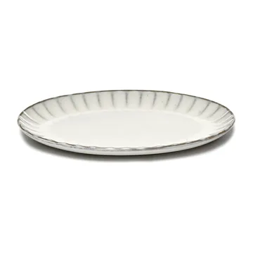 Assiette ovale Inku S 17,5x25 cm - Blanc - Serax