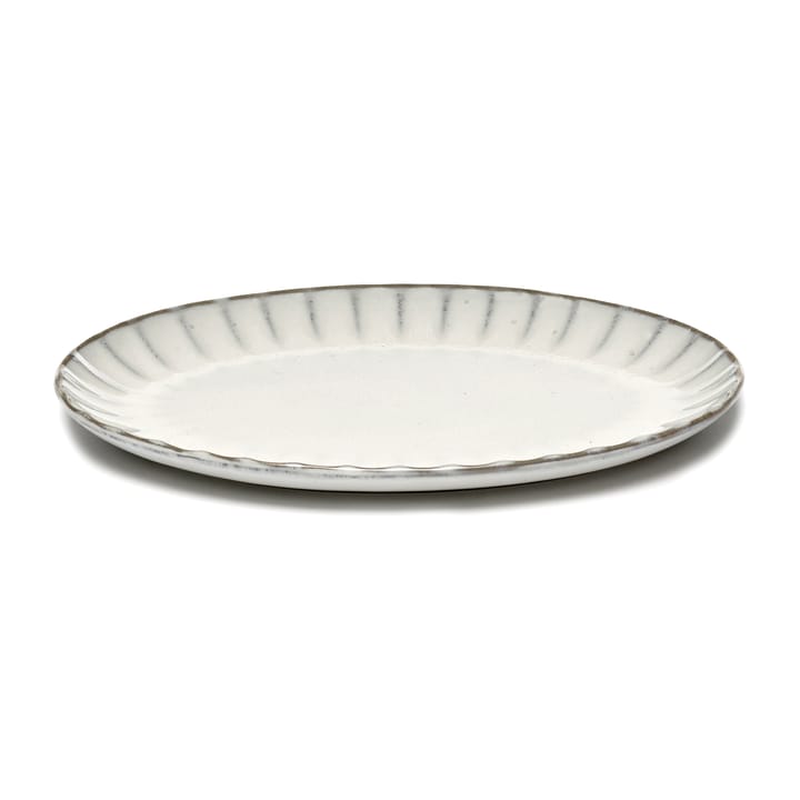 Assiette ovale Inku S 17,5x25 cm - Blanc - Serax