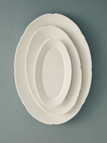 Assiette ovale Silhouette L 21x30 cm - Blanc - Serax