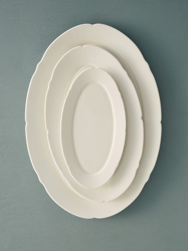 Assiette ovale Silhouette L 21x30 cm, Blanc Serax