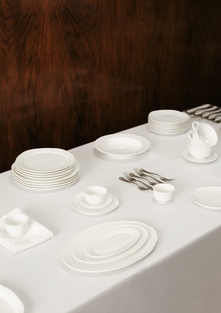 Assiette ovale Silhouette L 21x30 cm, Blanc Serax