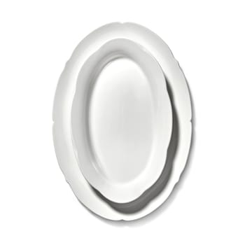 Assiette ovale Silhouette L 21x30 cm - Blanc - Serax
