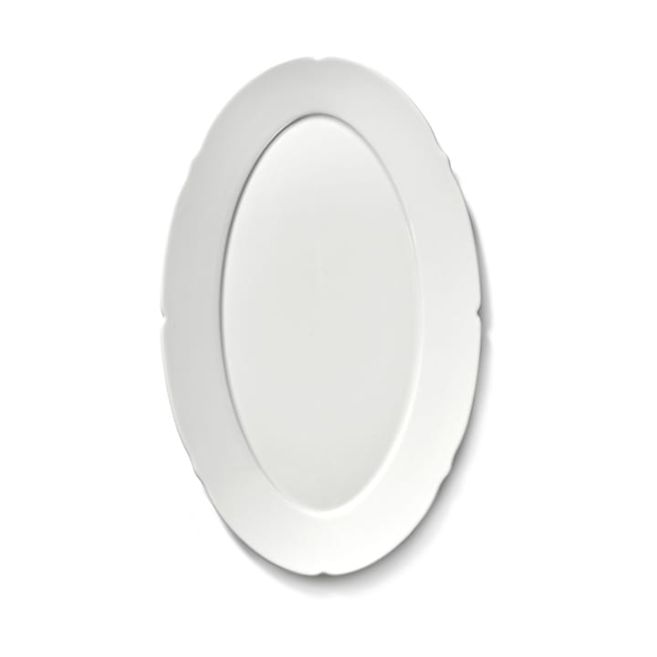 Assiette ovale Silhouette M 15x24,5 cm, Blanc Serax