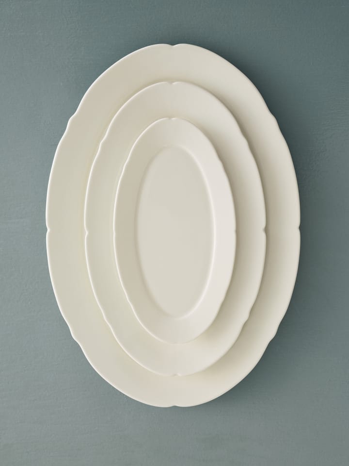 Assiette ovale Silhouette M 15x24,5 cm, Blanc Serax