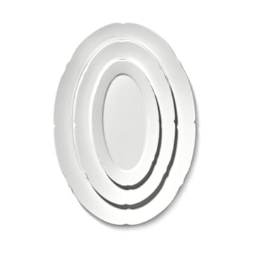 Assiette ovale Silhouette M 15x24,5 cm - Blanc - Serax
