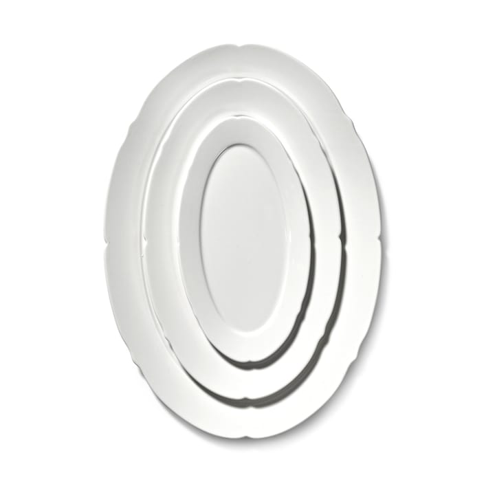 Assiette ovale Silhouette M 15x24,5 cm, Blanc Serax