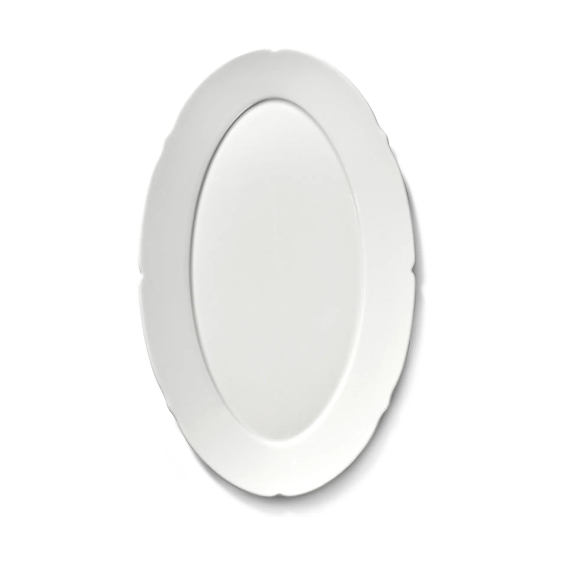 Assiette ovale Silhouette M 15x24,5 cm lot de 4, Blanc Serax