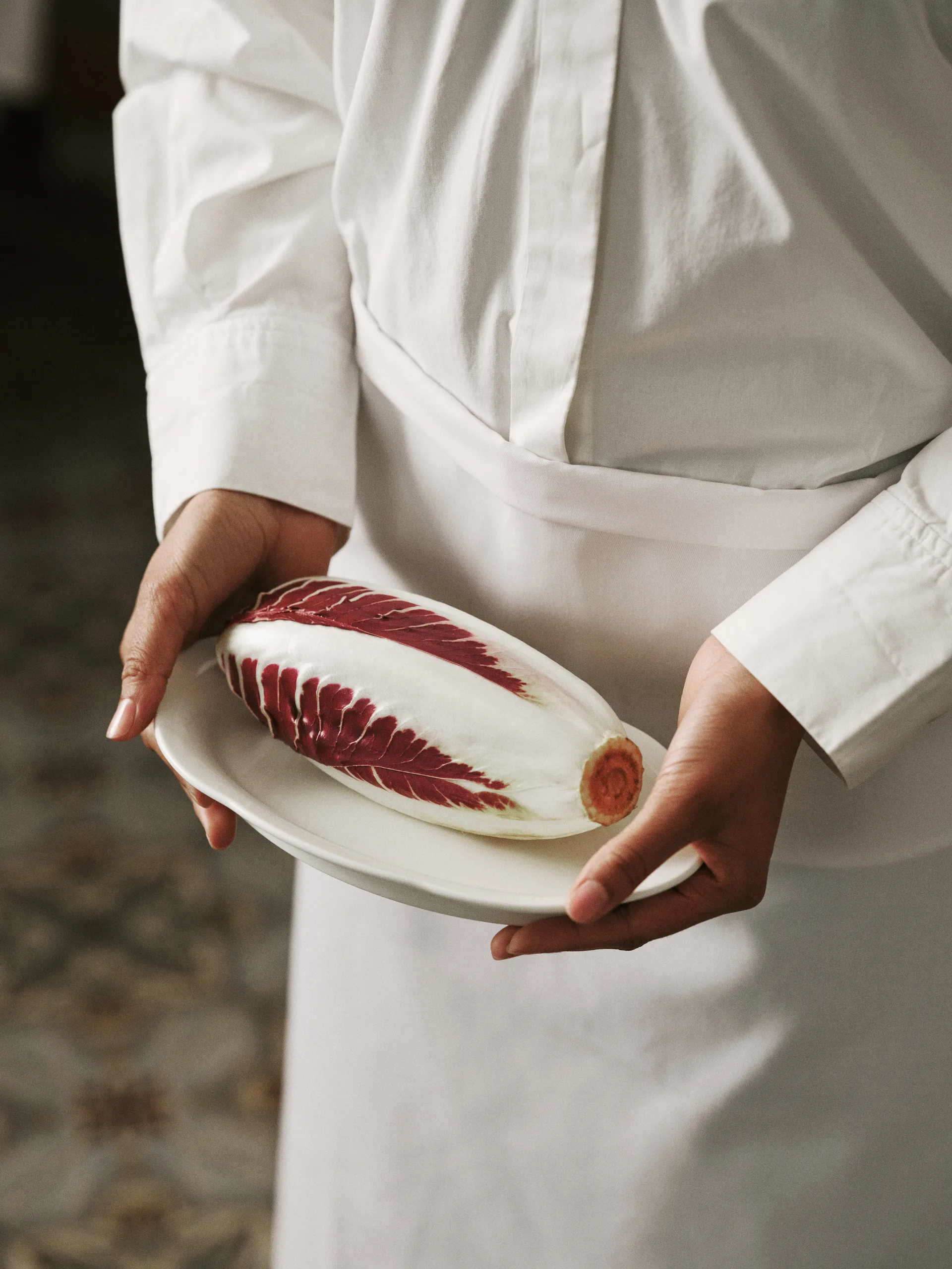 Assiette ovale Silhouette M 15x24,5 cm lot de 4, Blanc Serax