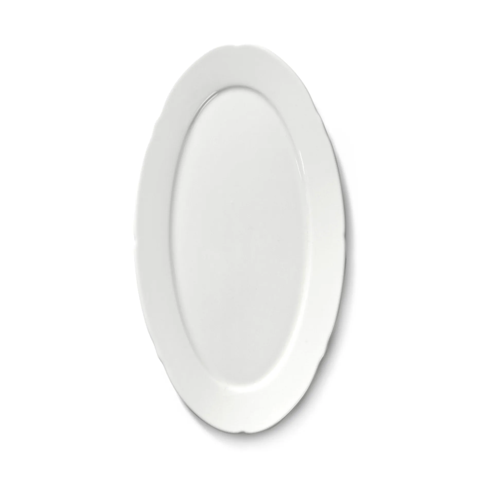 Assiette ovale Silhouette S 10x18,5 cm lot de 4, Blanc Serax