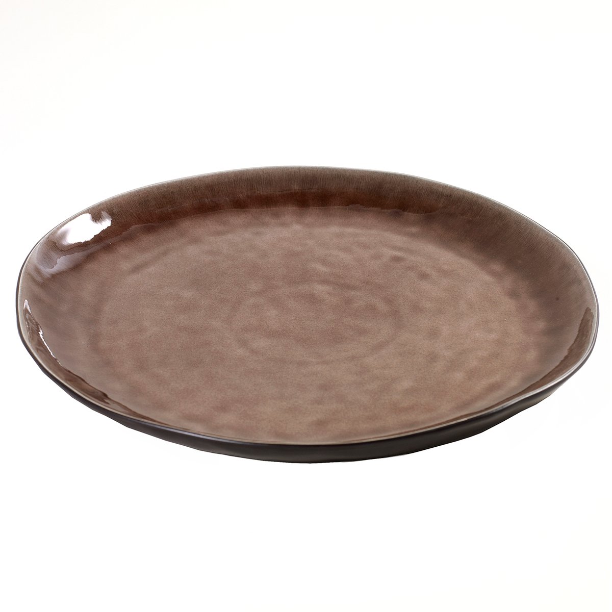 Serax Assiette Pure 34 cm Brown | Design Scandinave | Assiettes plates | Marron