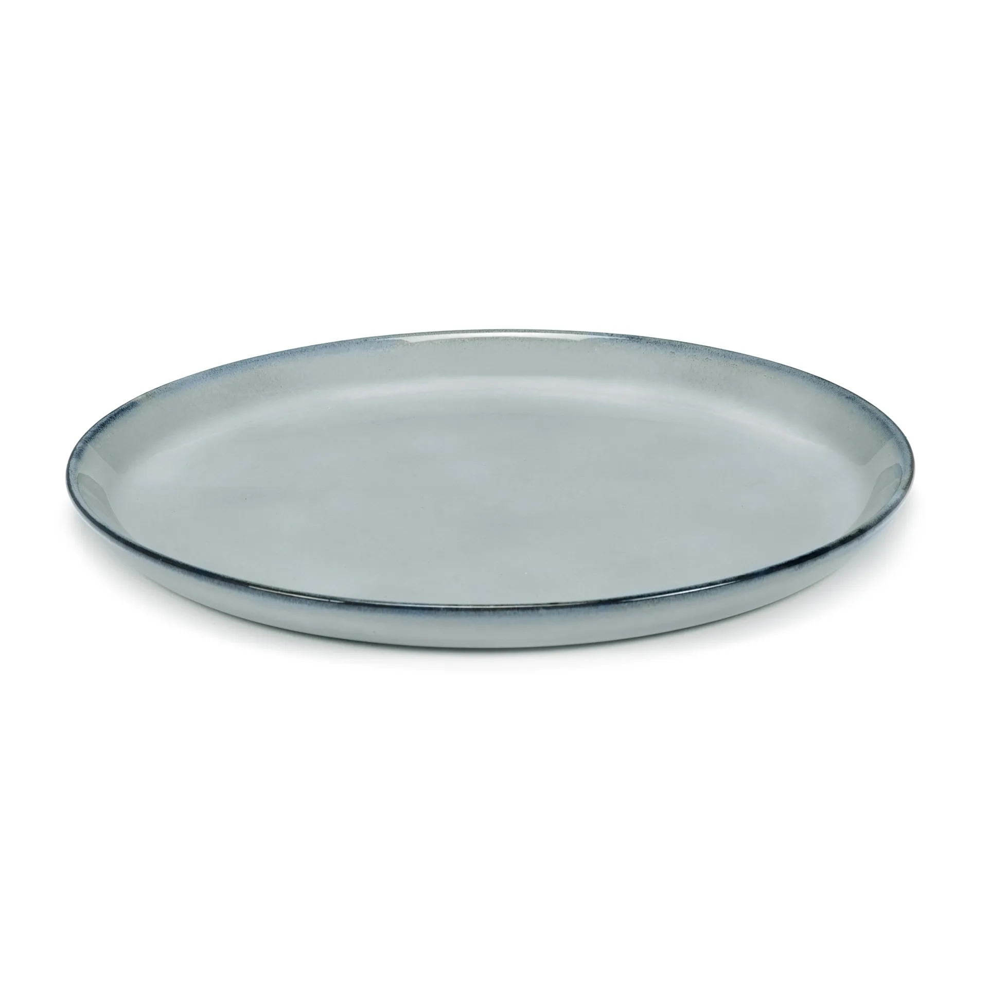 Assiette Pure Blue Glazed Ø23,5 cm, Bleu Serax