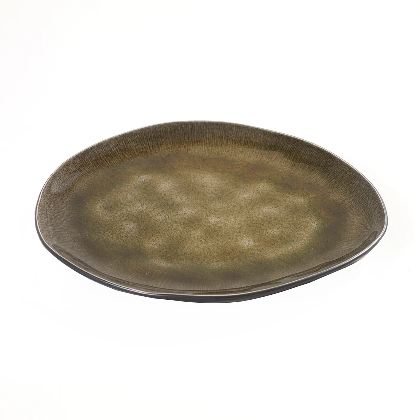 Assiette Pure oval moyen, Green Serax
