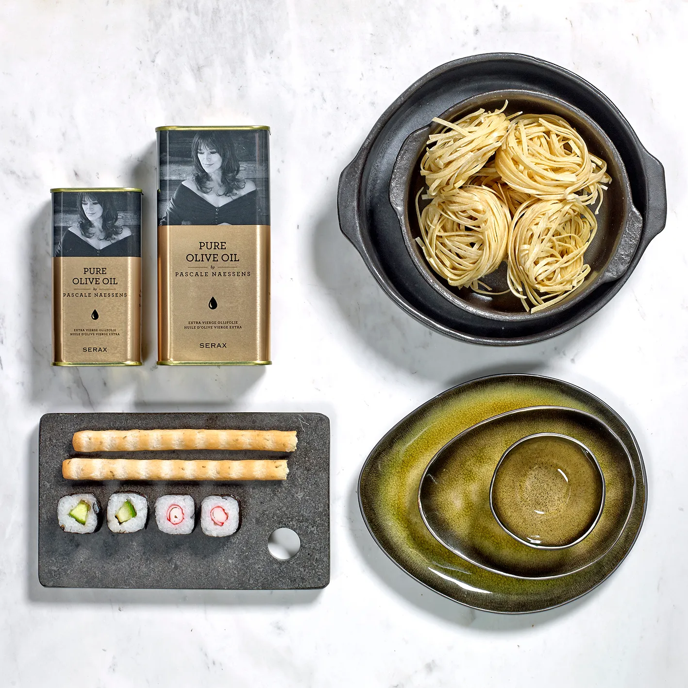 Assiette Pure oval moyen, Green Serax