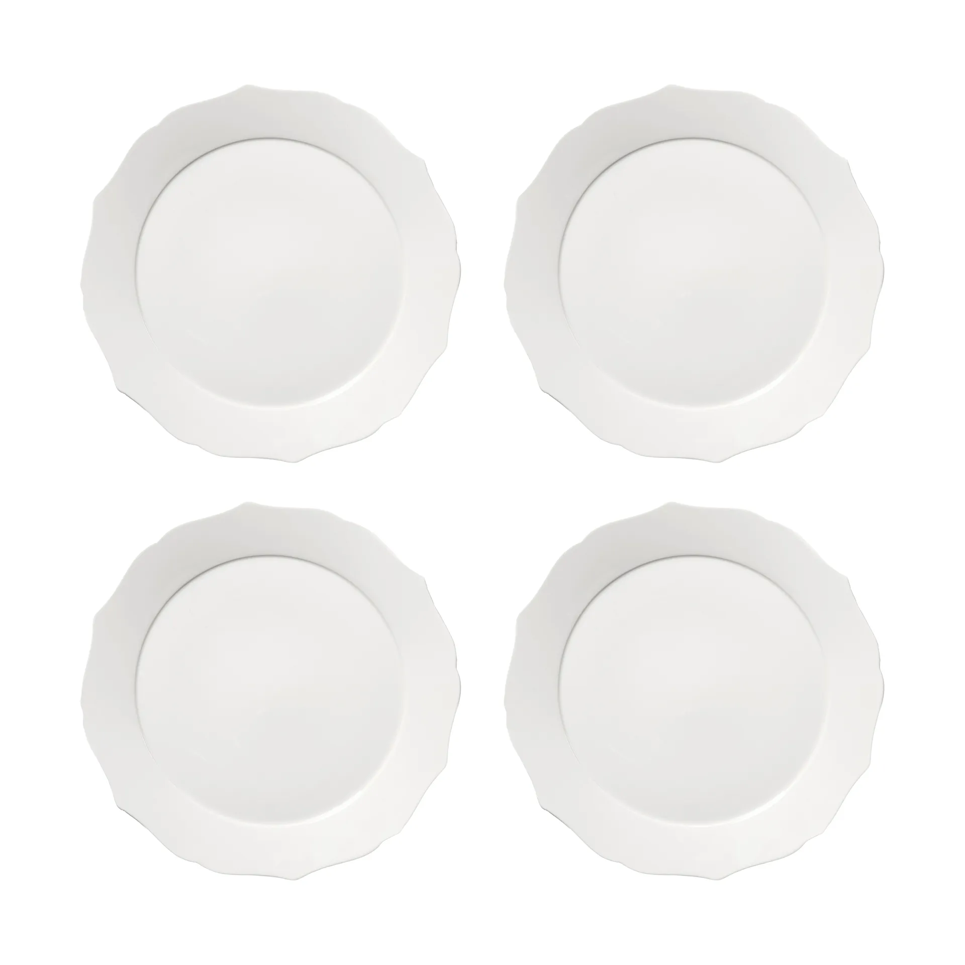 Assiette Silhouette L Ø26 cm lot de 4, Blanc Serax
