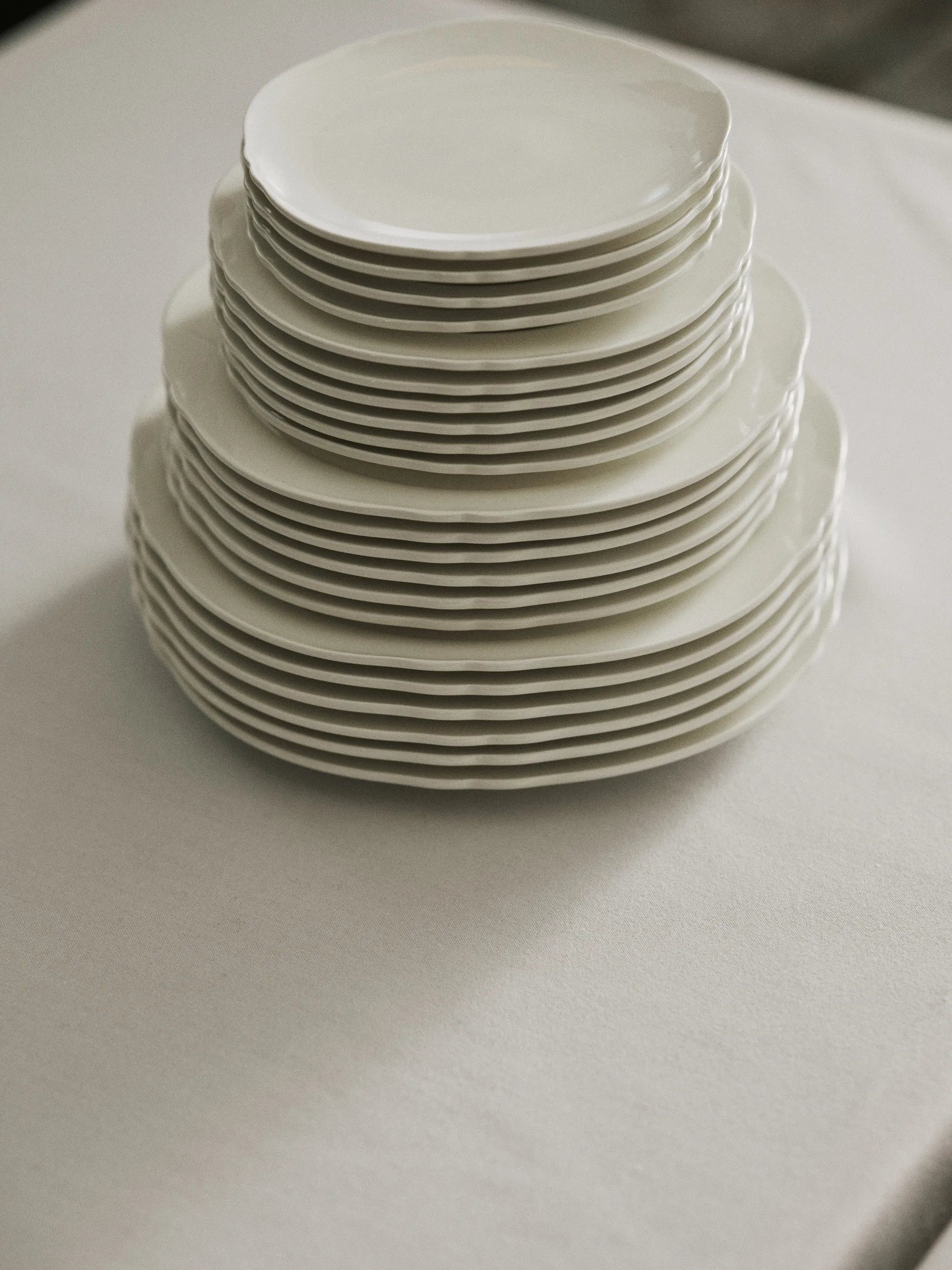Assiette Silhouette M Ø23,5 cm lot de 4, Blanc Serax