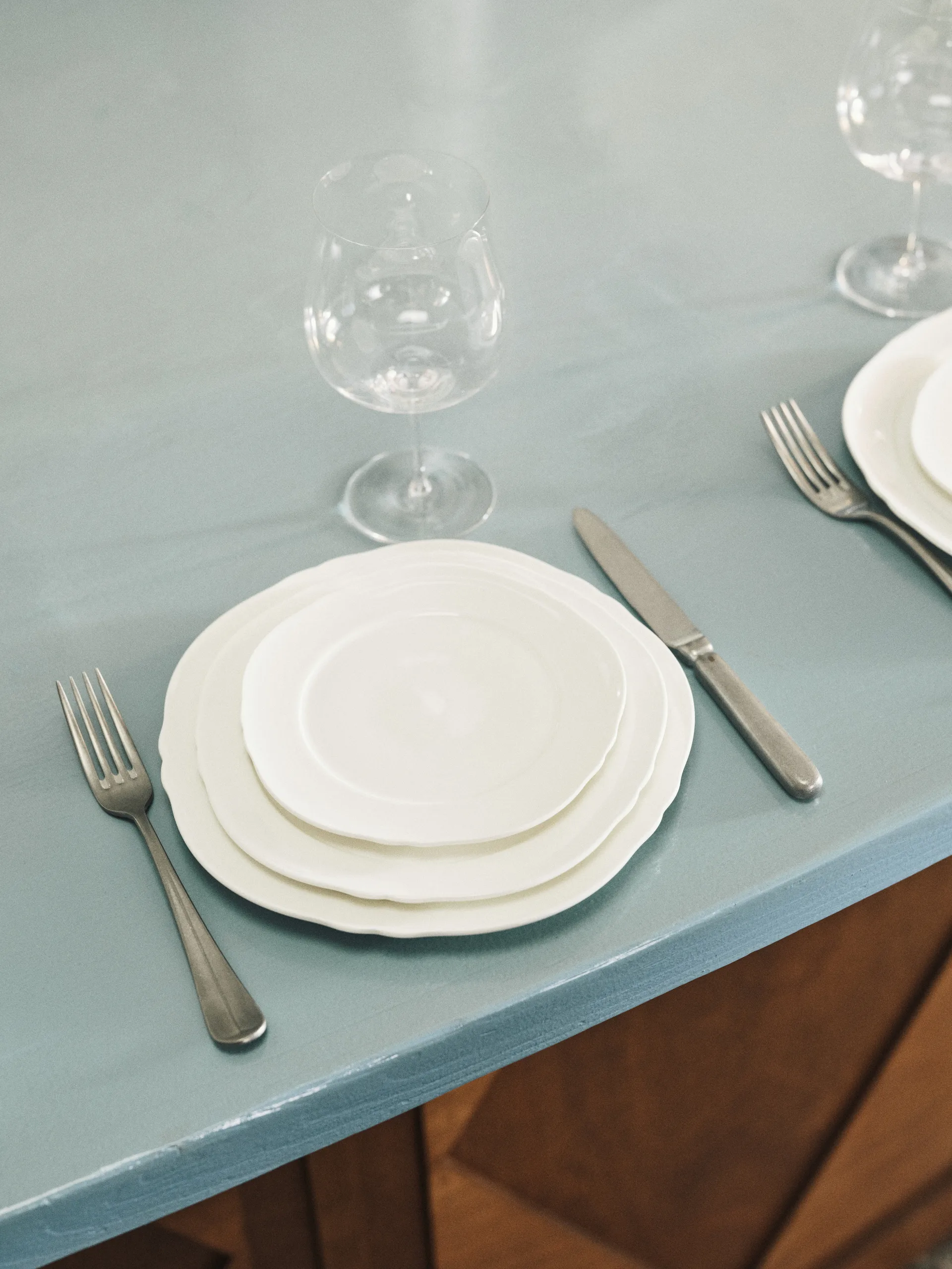 Assiette Silhouette M Ø23,5 cm lot de 4, Blanc Serax