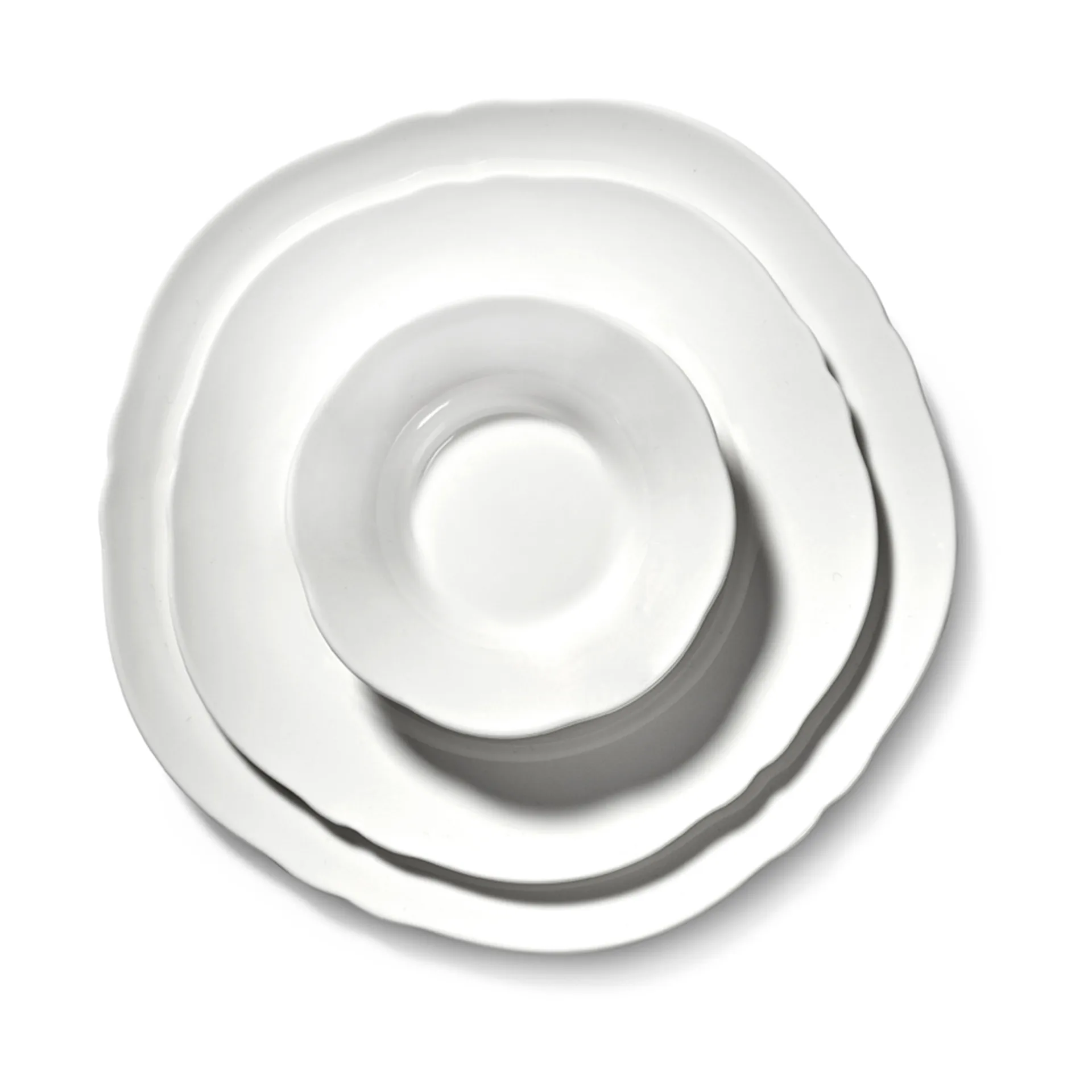 Assiette Silhouette M Ø23,5 cm lot de 4, Blanc Serax