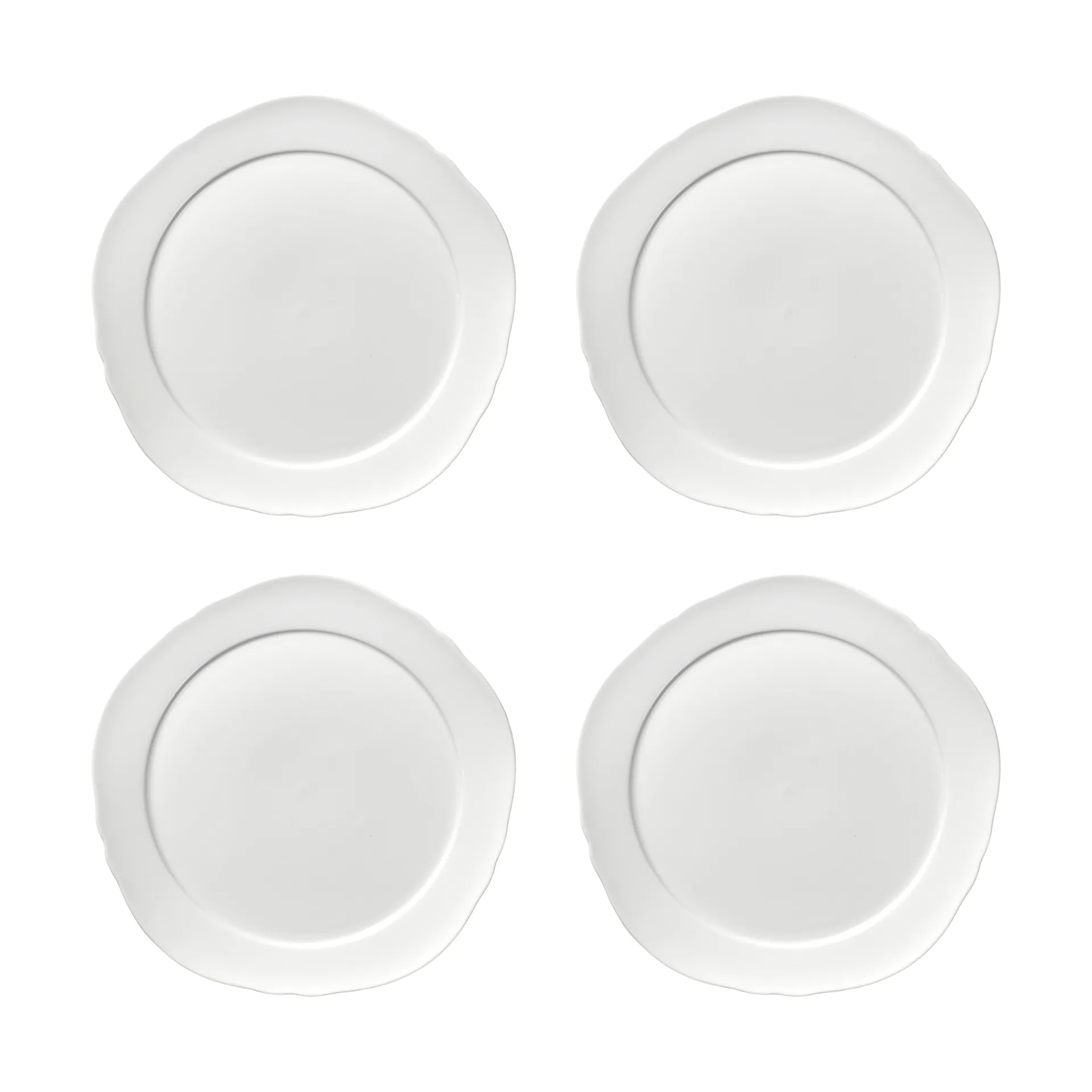 Assiette Silhouette S Ø20,6 cm lot de 4, Blanc Serax