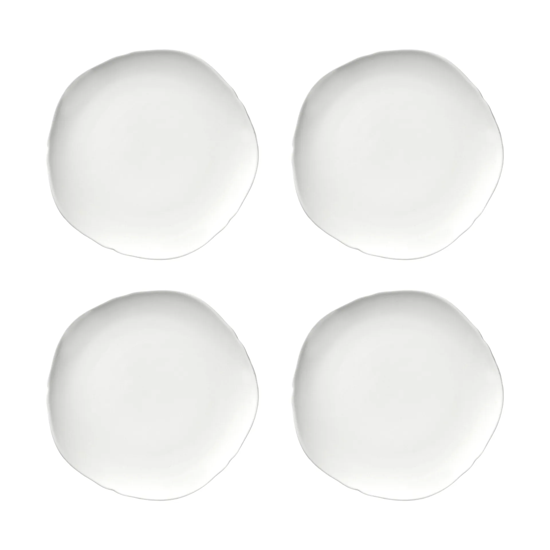 Assiette Silhouette XXS Ø15 cm lot de 4, Blanc Serax